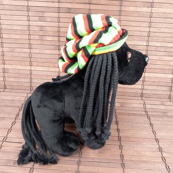 Webkinz Rockerz Dog Island Rhythm HM5112 Sealed Code Black Lab Plush Dreadlocks - Picture 10 of 14